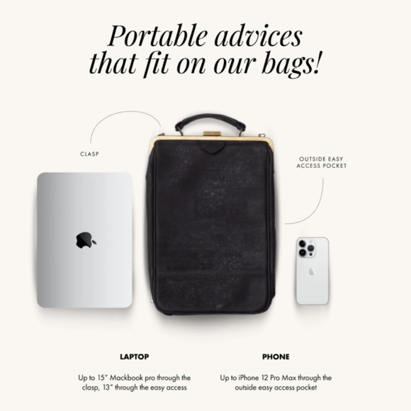 Laflore Paris Convertible Backpack Purse- Vegan - Picture 16 of 16